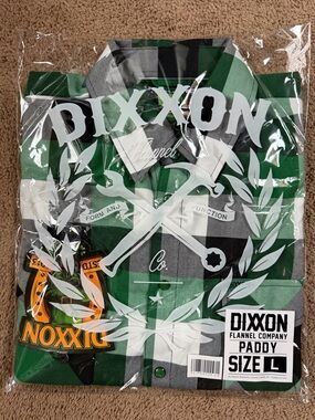 DIXXON Paddy Green and Black Plaid Button-Down Shirt